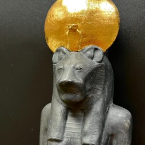 Sekhmet mit Blattgold - Seele der Göttin