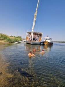 Schwimmen im Nil